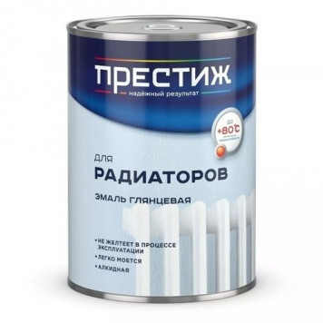 Эмаль алкидная д/ радиаторов белая 0,9кг Престиж-0
