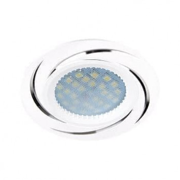 Светильник Ecola DL3181 MR16 GU5.3 белый/алюм. FW1607EFF-0