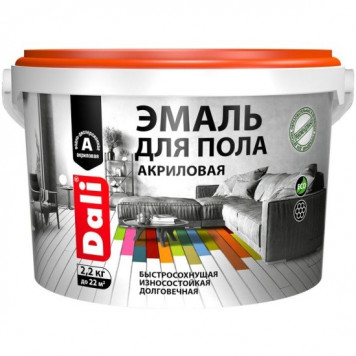Эмаль акриловая для пола орех 2,2л DALI-0